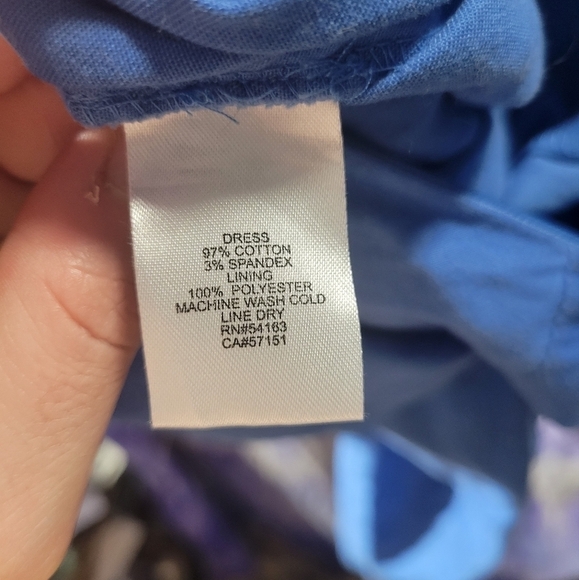 Jessica Simpson Blue Halter Pleated Neckline Deep Front Pockets A-line Dress 6 - Picture 12 of 15